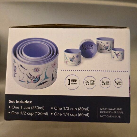 Native Northwest Art by Indigenous Artists Ceramic Measuring Cup Set NWT - Picture 8 of 9